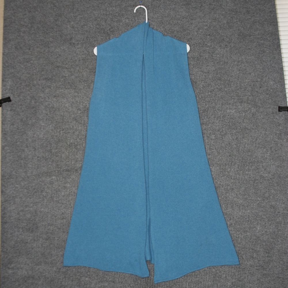 Claudia Nichole Vest Womens S Blue Cashmere Cardigan Luxury Layering Sleeveless